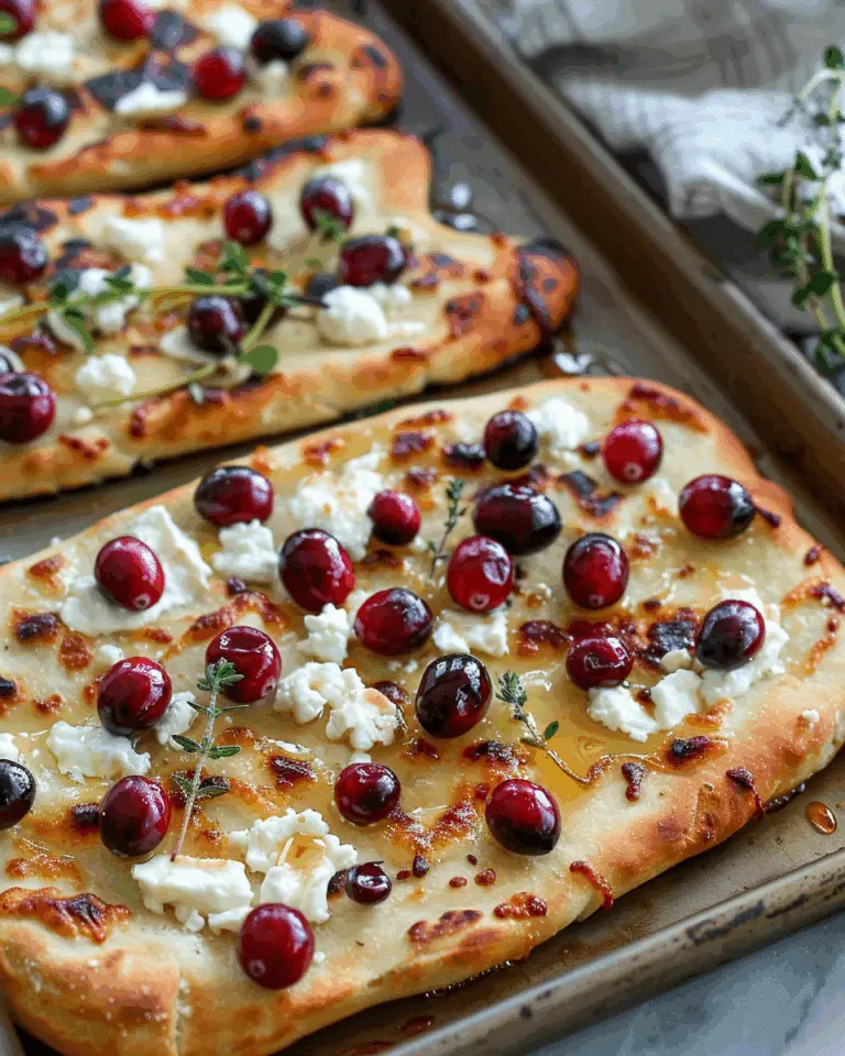 Cranberry Goat Cheese Flatbread