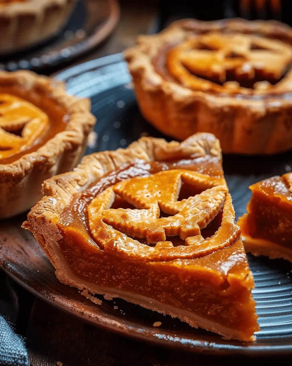 Jack-O'-Lantern Pumpkin Pies – The Ultimate Spooky Treat