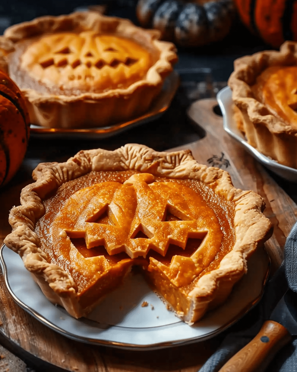Jack-O'-Lantern Pumpkin Pies – The Ultimate Spooky Treat