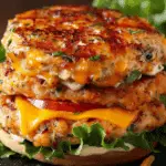 Ranch Cheddar Chicken Burgers