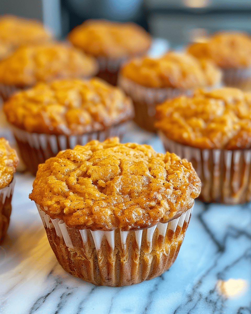 Pumpkin Spice Cottage Cheese Protein Muffins