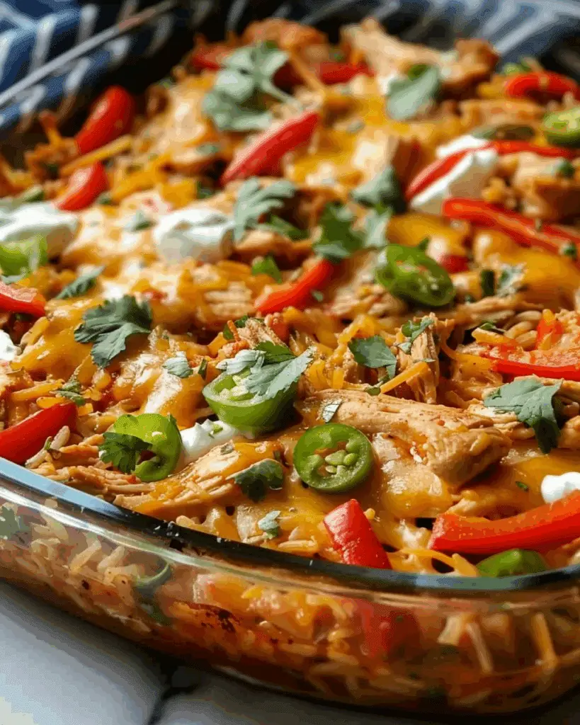Fajita Chicken Casserole