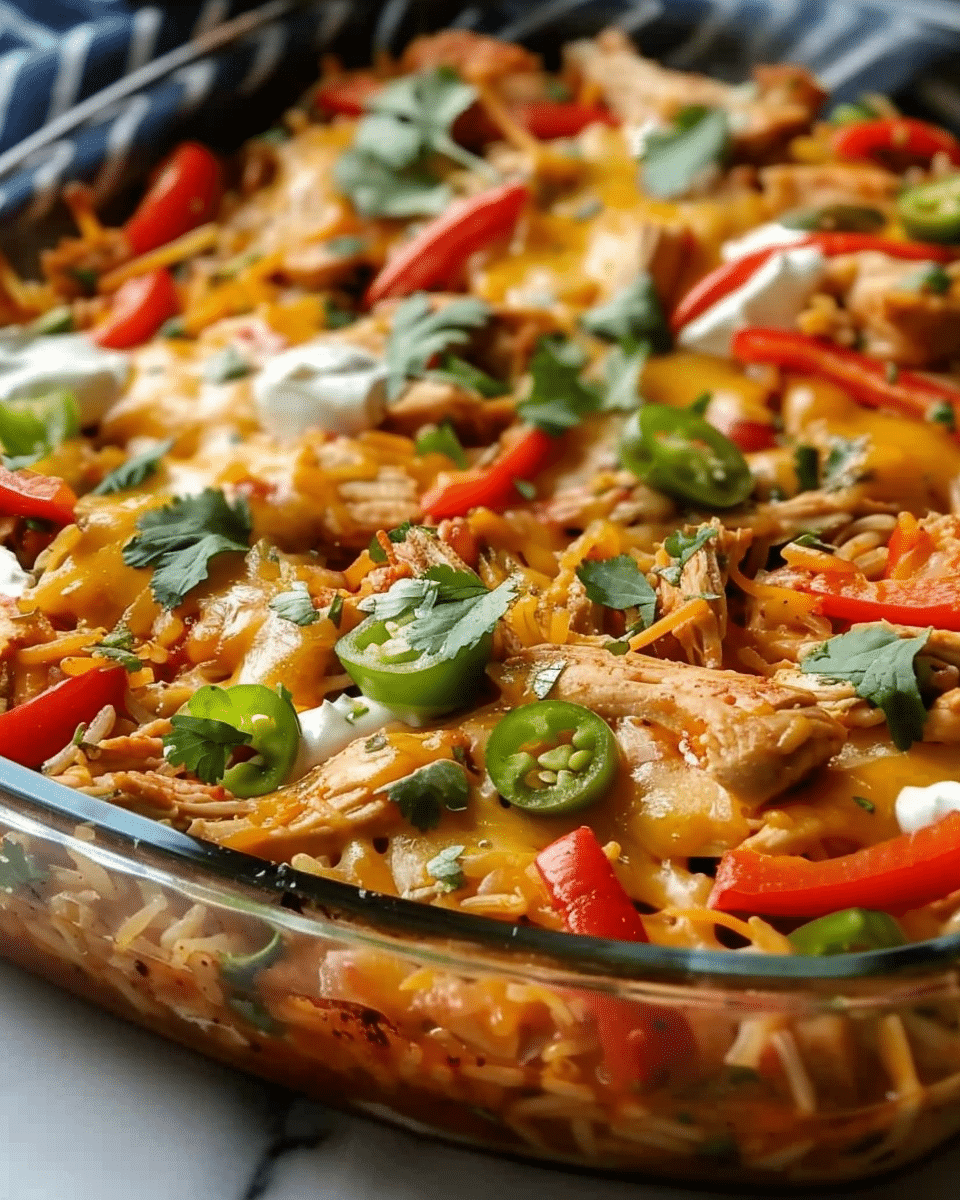 Fajita Chicken Casserole