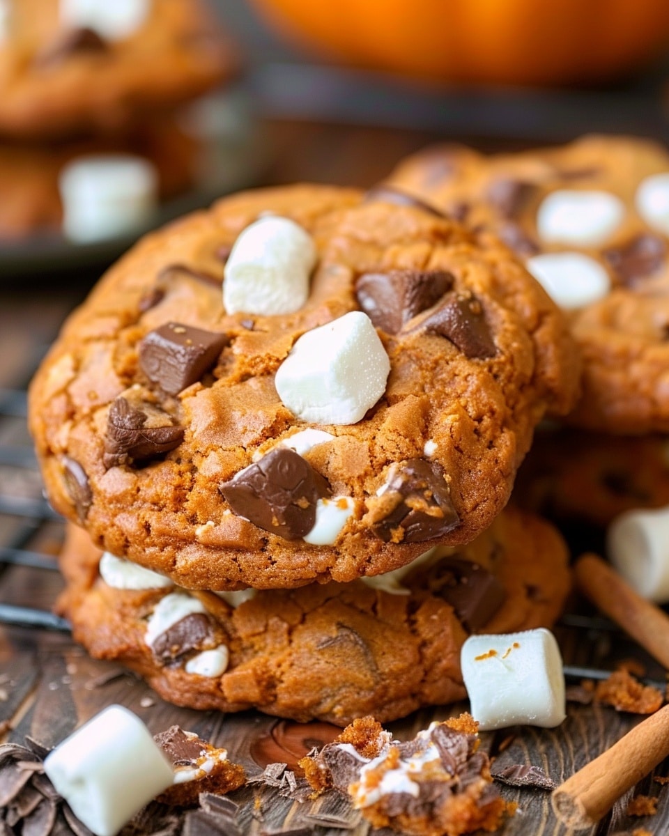 Pumpkin S'mores Cookies