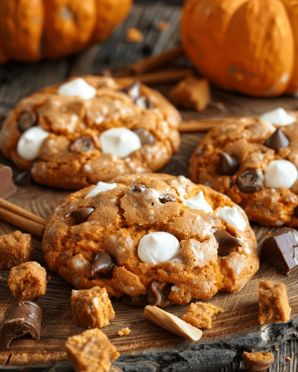 Pumpkin S’mores Cookies