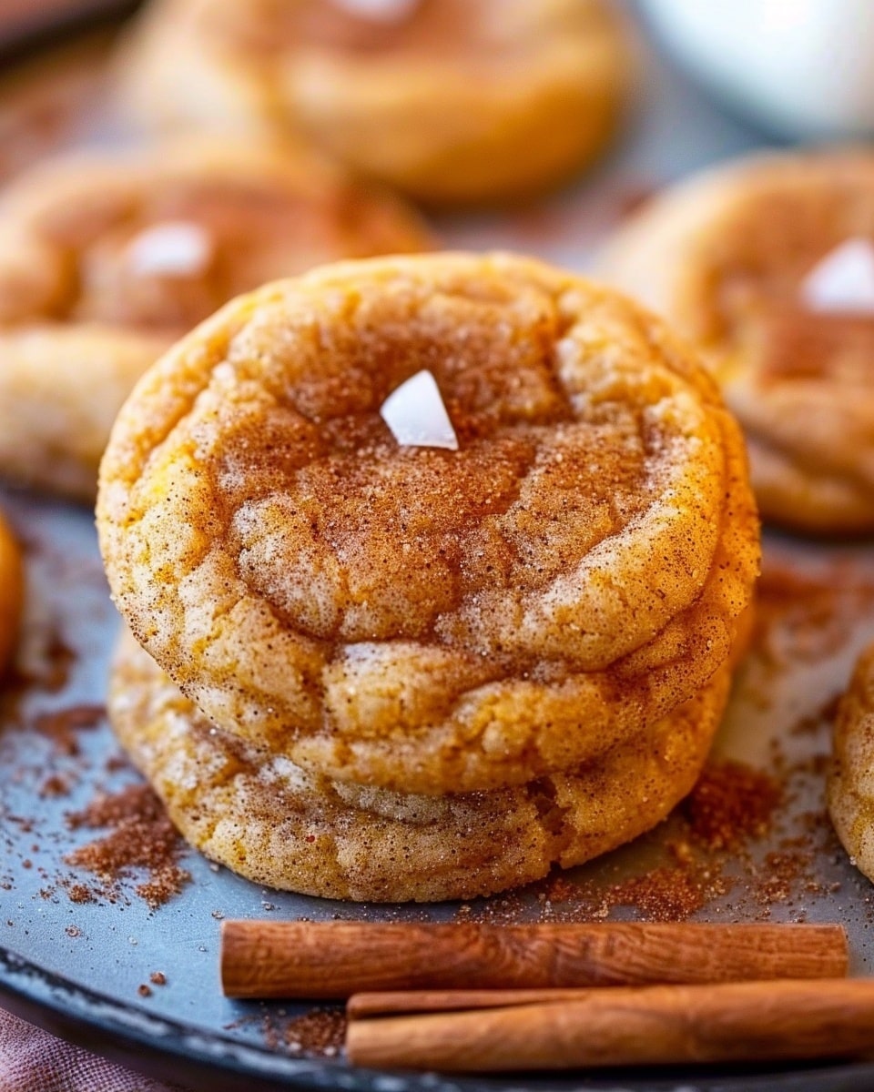 Chewy Pumpkin Snickerdoodle Cookies