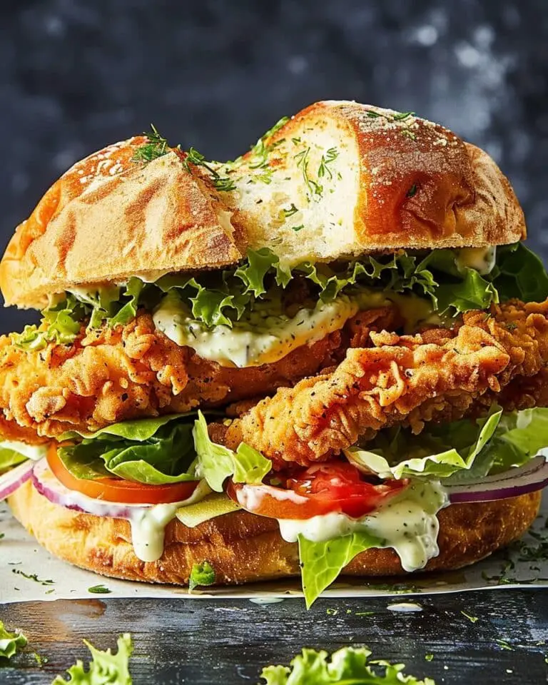 Fried Chicken Caesar Sandwich