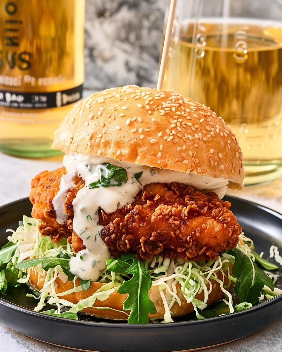 Fried Chicken Caesar Sandwich