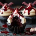 Vampire Bite Cupcakes