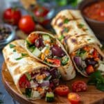 Quick & Easy Mediterranean Veggie Wraps