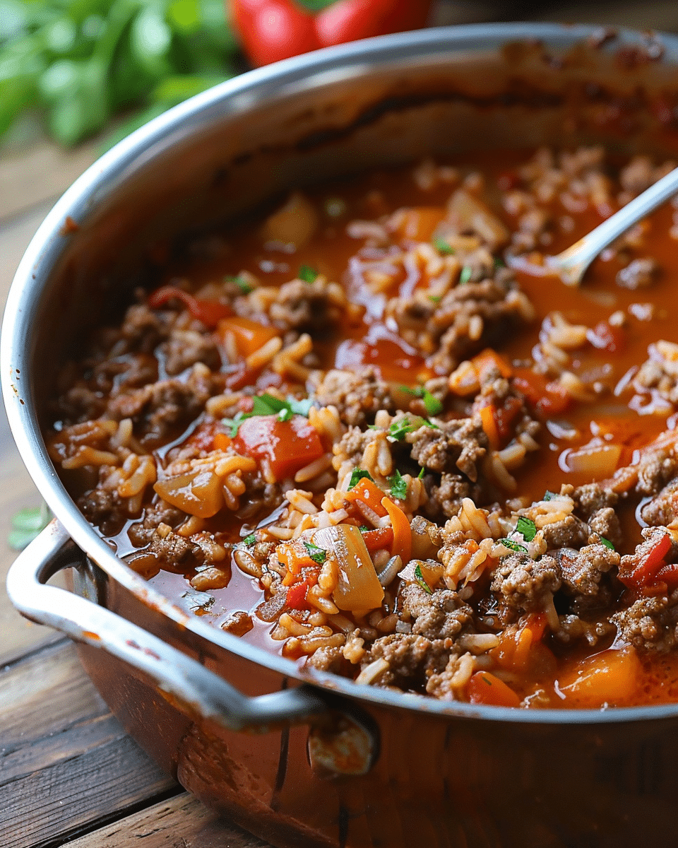 One-Pot Stuffed Pepper Casserole