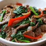 Chili Garlic Beef and Spinach Stir-Fry