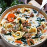 Creamy Sausage Tortellini Soup