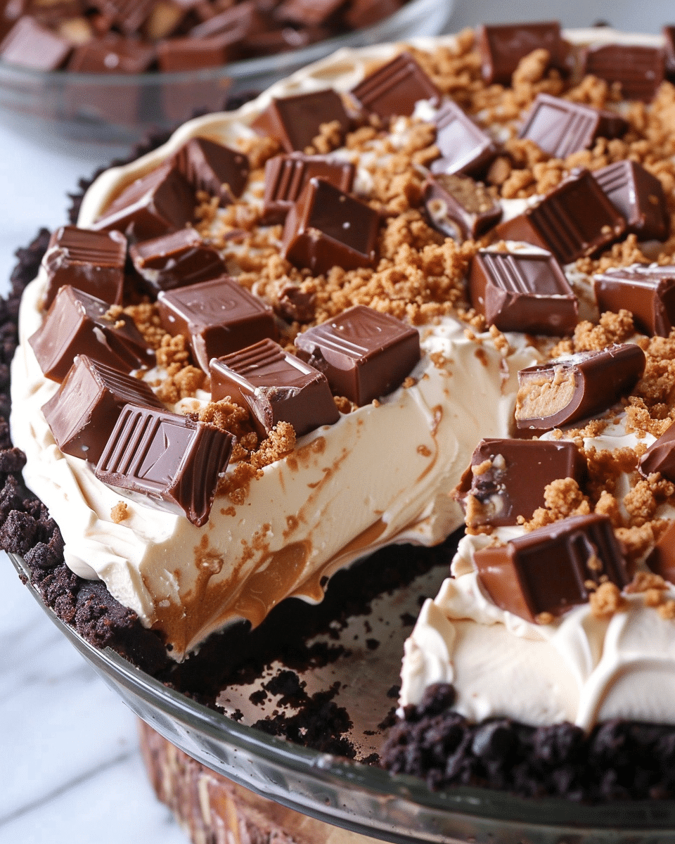 Giant Reese’s Peanut Butter Cup Pie