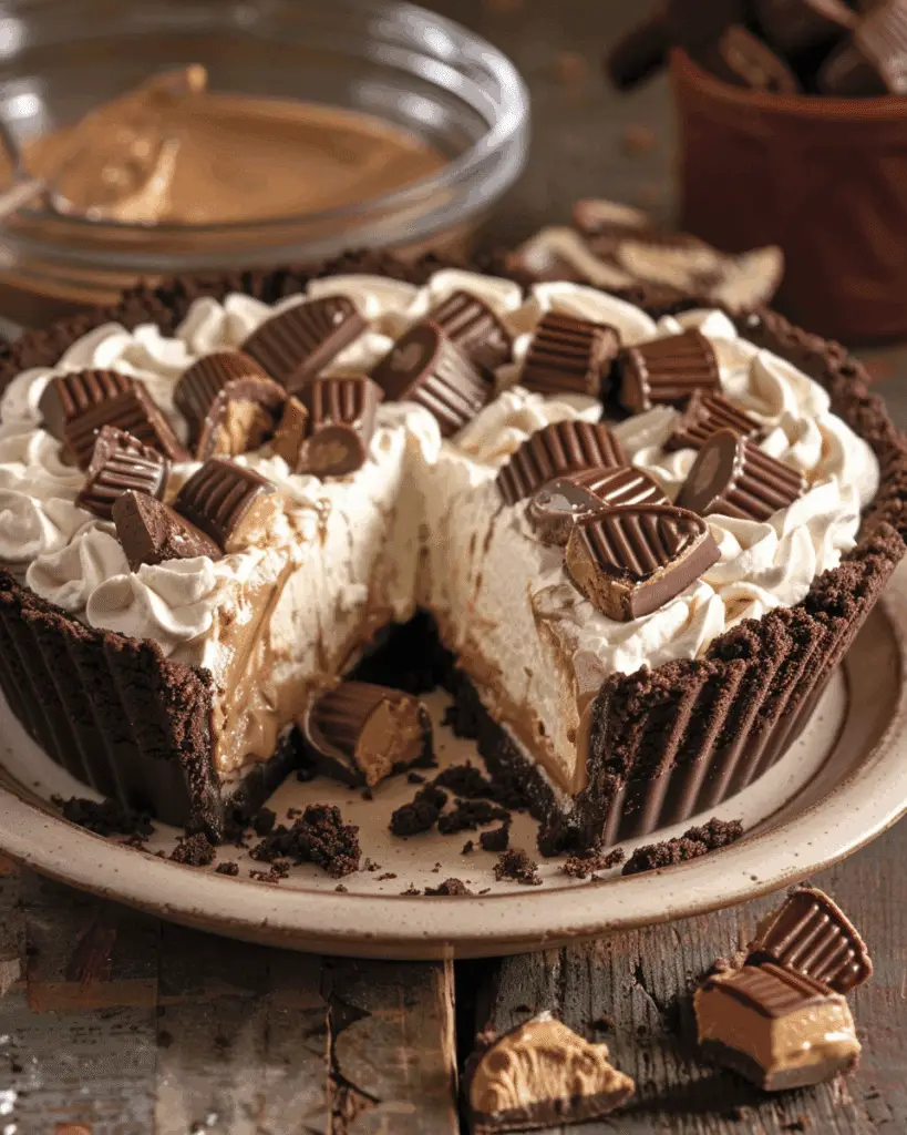 Giant Reese’s Peanut Butter Cup Pie