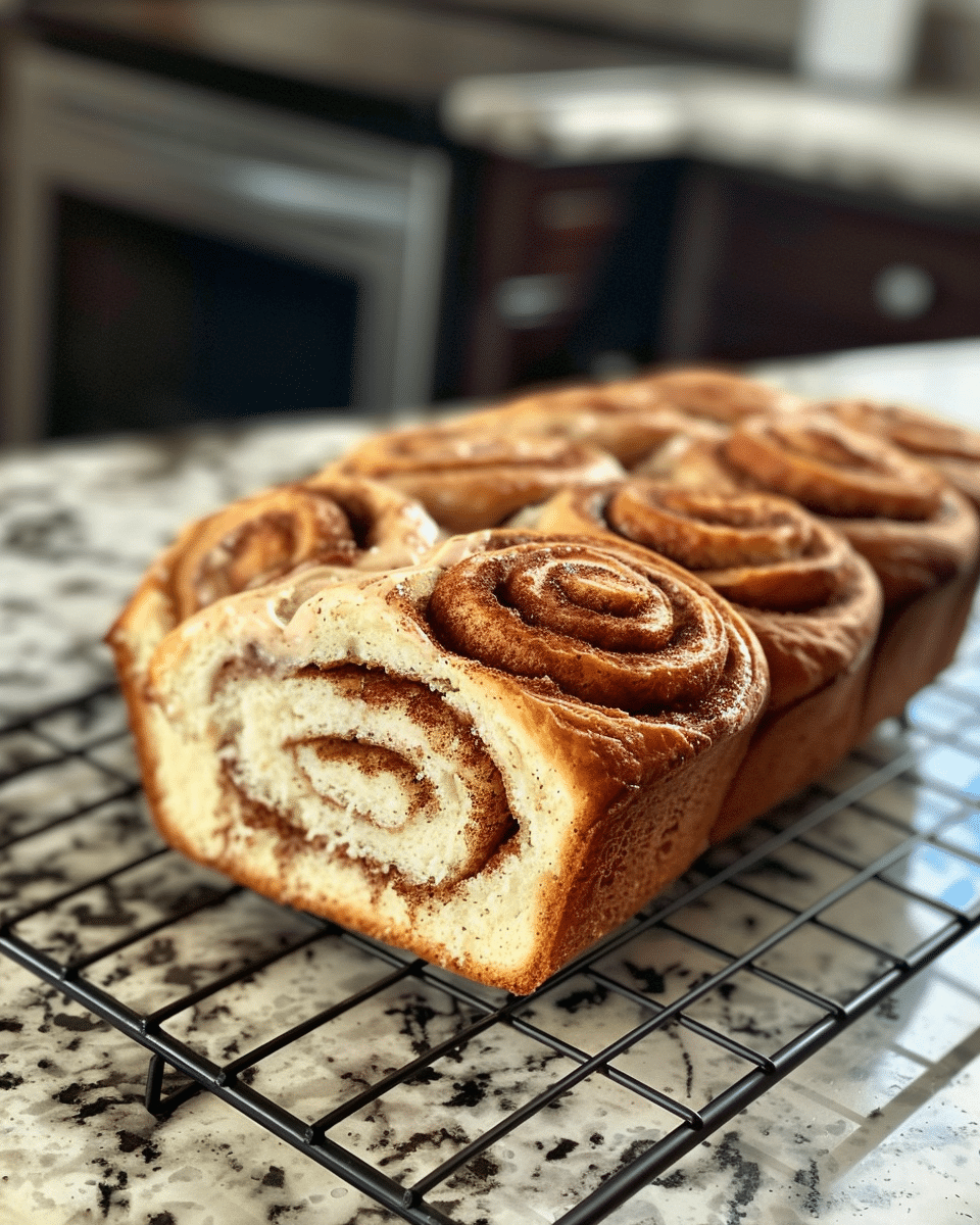 Cinnamon Roll Loaf Bread