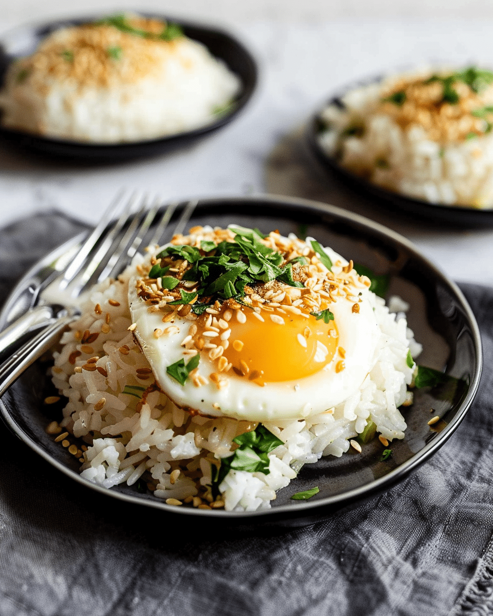 Garlic Rice With Fried Egg