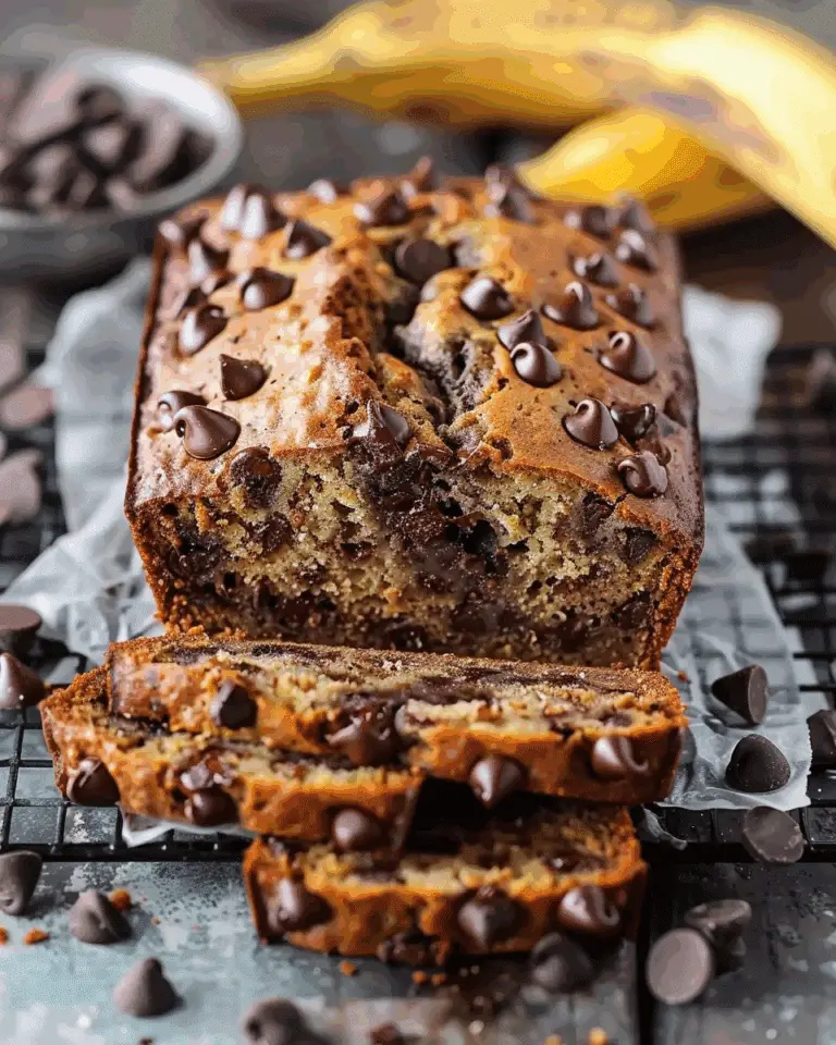 Super Moist Chocolate Chip Banana Bread Recipe