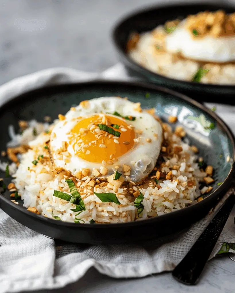 Garlic Rice With Fried Egg