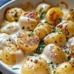 Creamy Garlic Baby Potatoes