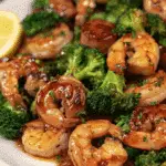 Honey Garlic Shrimp, Sausage, and Broccoli