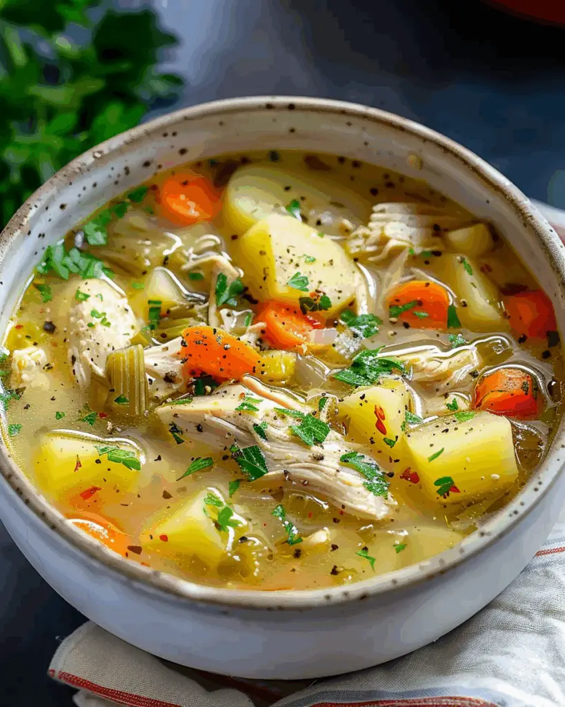 Comforting Chicken Soup with Potatoes Recipe