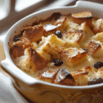 Classic Bread Pudding with Vanilla Sauce