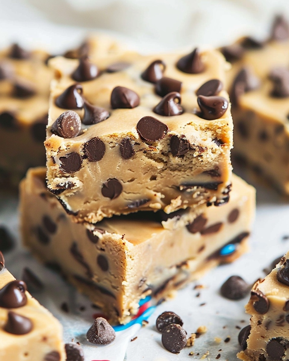 Chocolate Chip Cookie Dough Bars