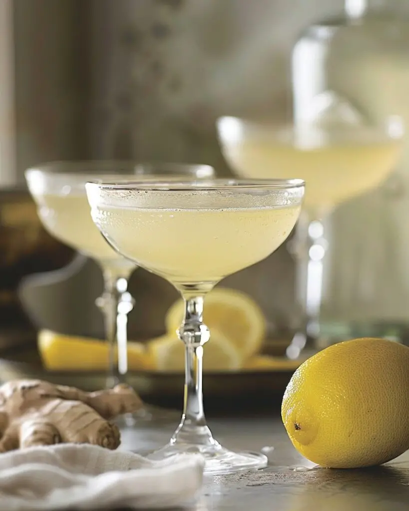Lemon Ginger Gimlets
