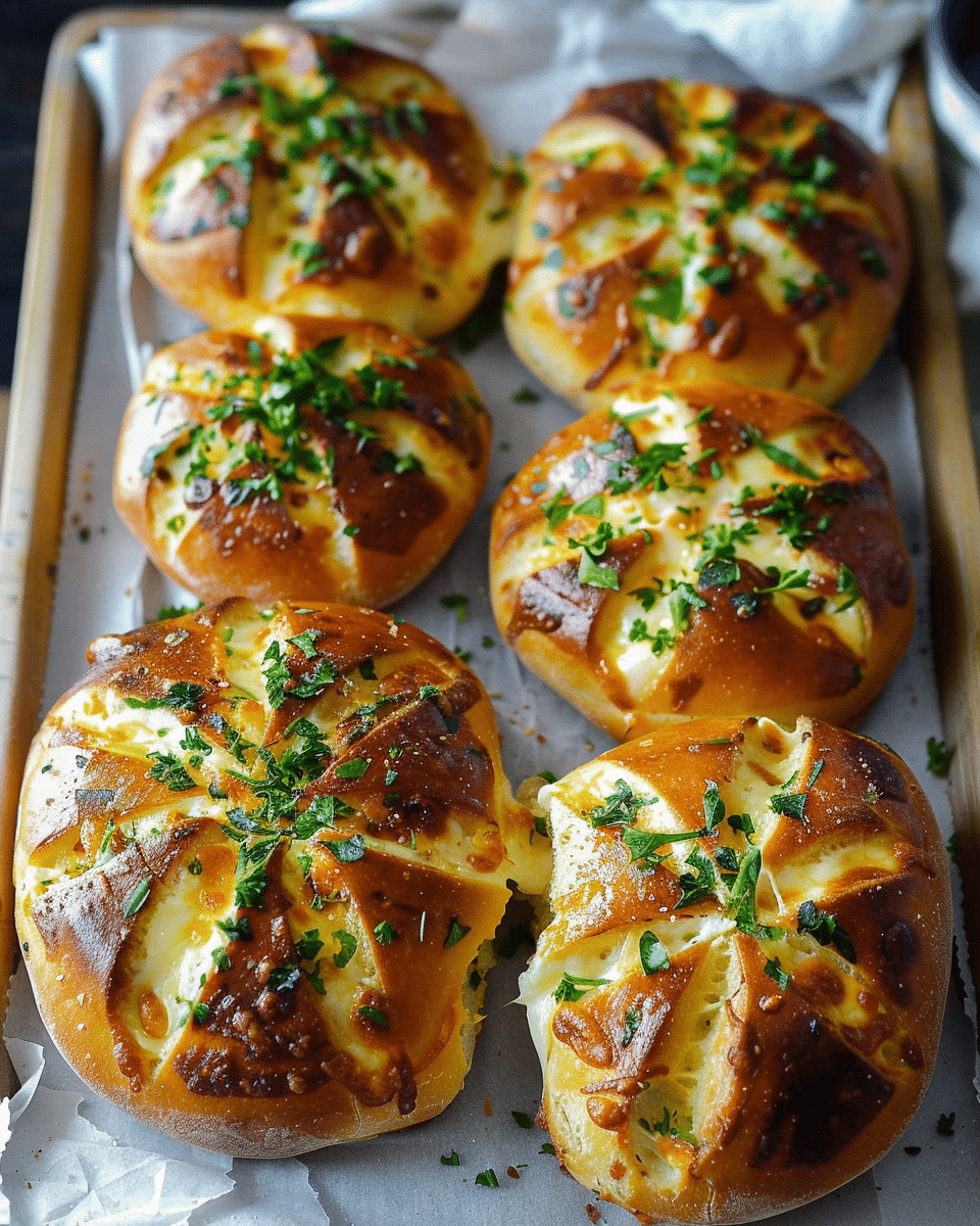 Korean Cream Cheese Garlic Bread