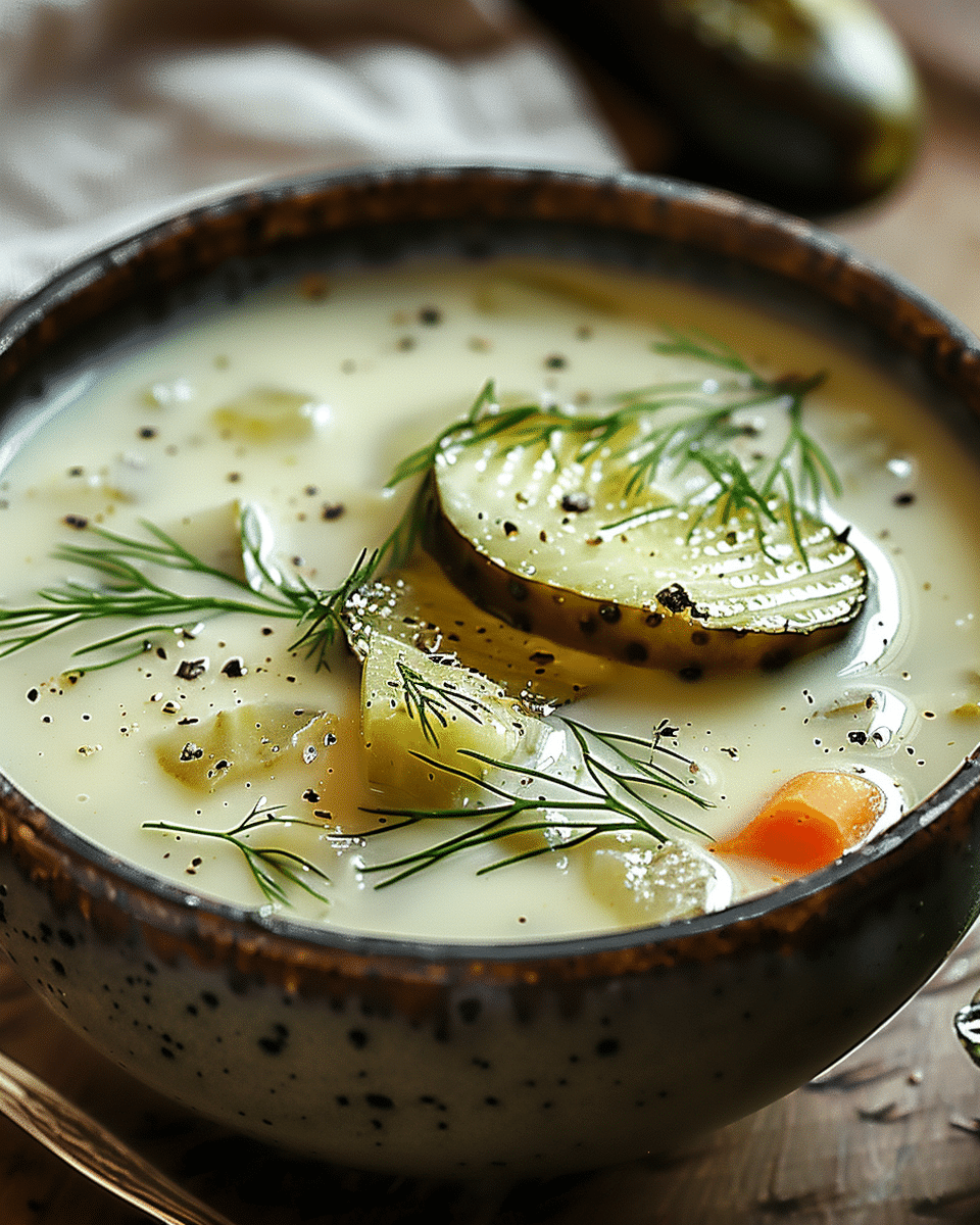 Creamy Dill Pickle Soup