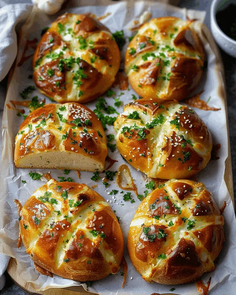 Korean Cream Cheese Garlic Bread