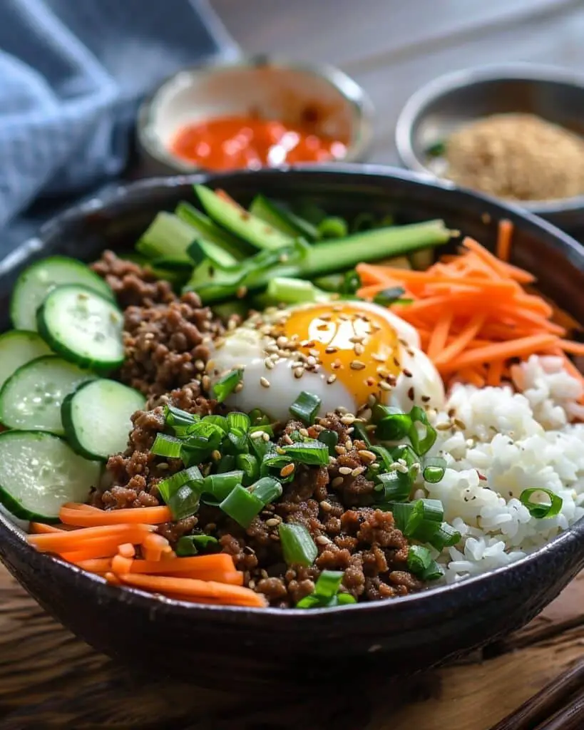 Quick & Easy Korean Ground Beef Bowl
