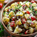 Best Ever Healthy Mediterranean Potato Salad