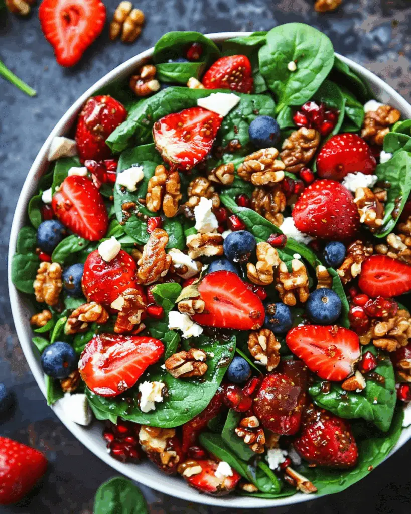 Strawberry Spinach Salad