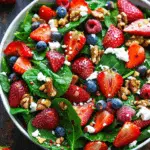 Strawberry Spinach Salad