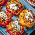 Middle Eastern Quinoa Stuffed Peppers