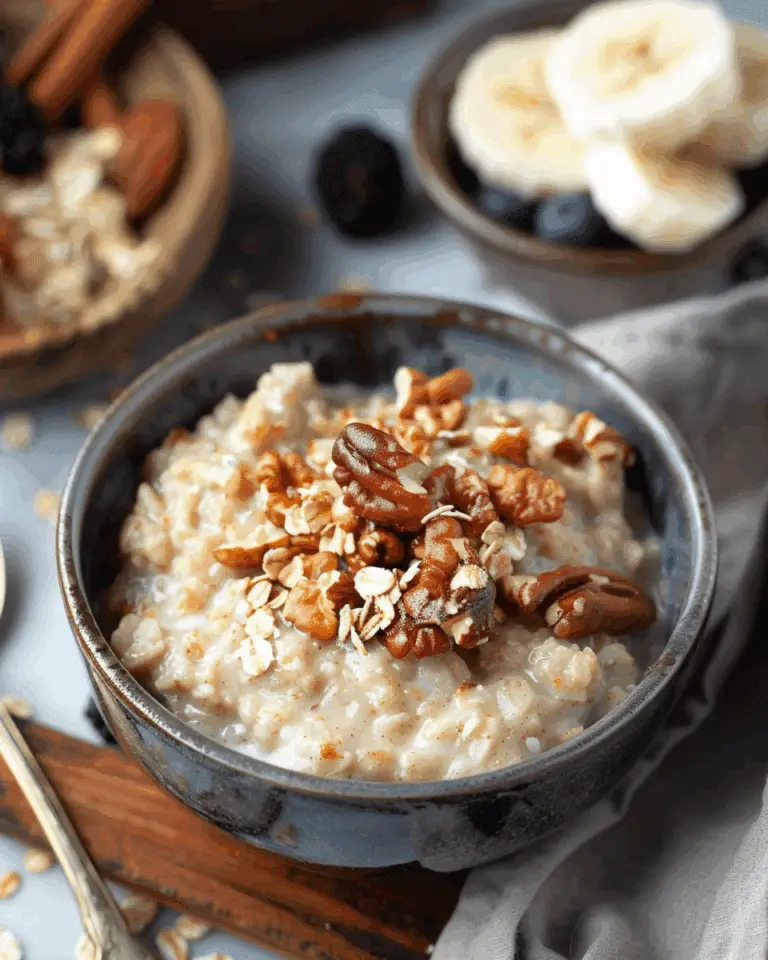 Old Fashioned Oatmeal Pudding