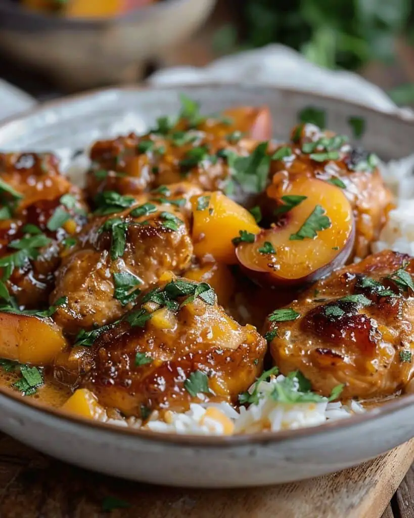 Coconut Peach Chicken Recipe