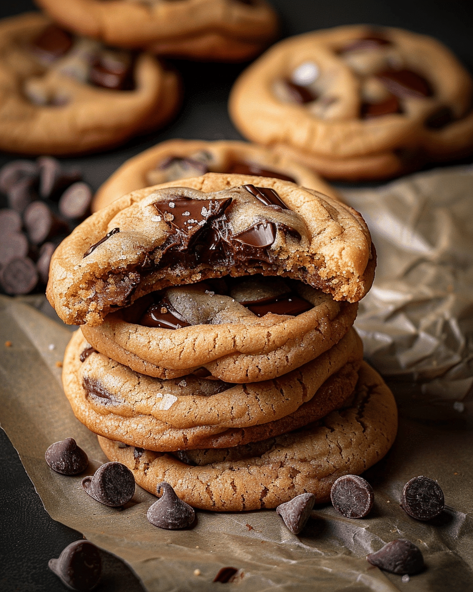 Nutella-Stuffed Chocolate Chip Cookies