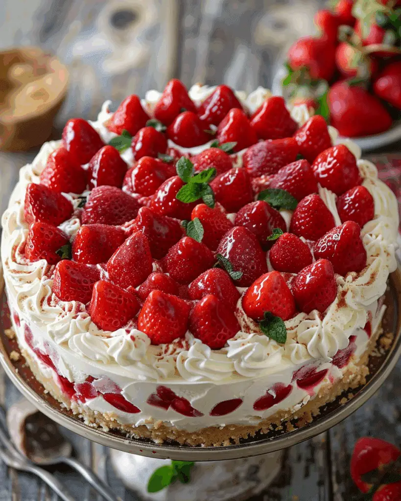 Strawberry Cheesecake Dump Cake