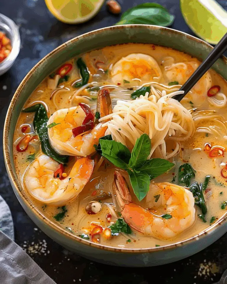 Thai Shrimp Coconut Noodle Soup