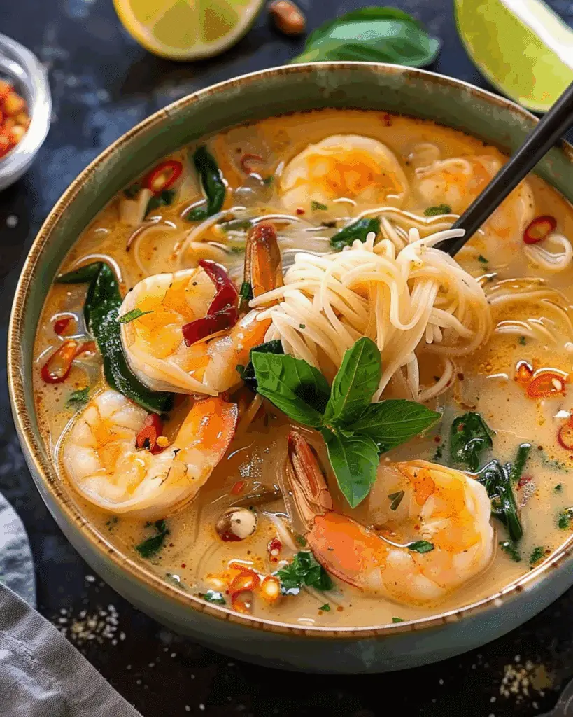 Thai Shrimp Coconut Noodle Soup