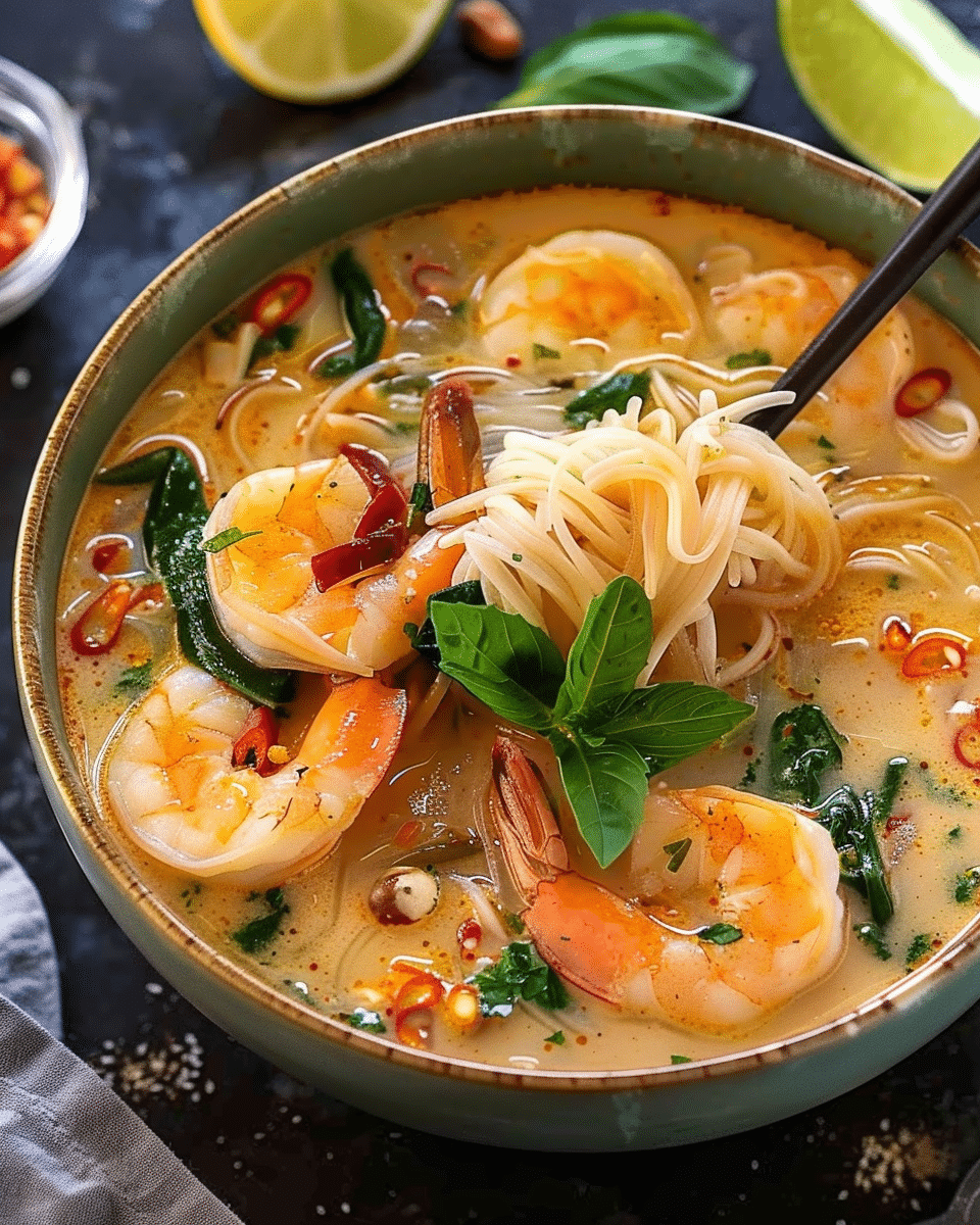 Thai Shrimp Coconut Noodle Soup