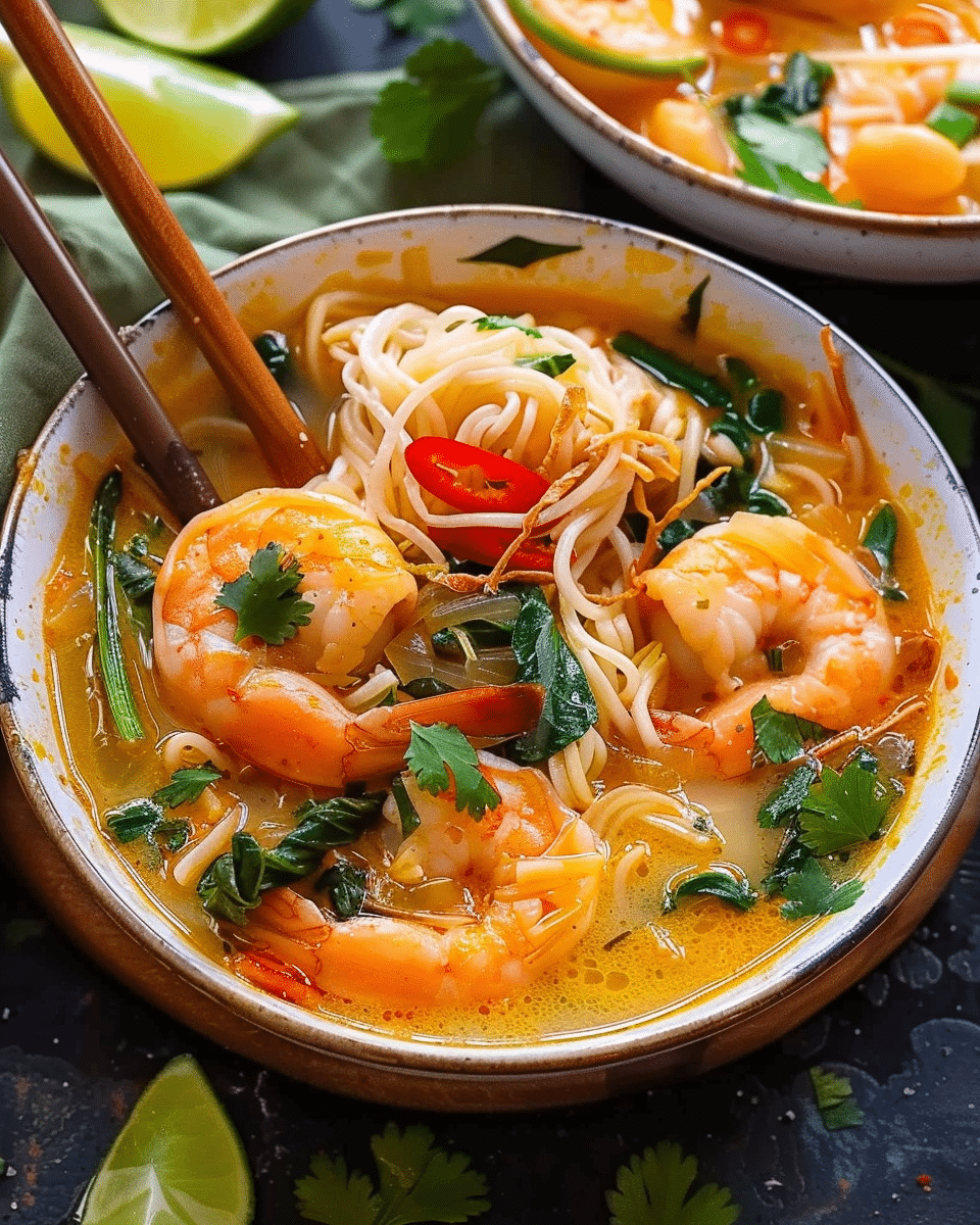 Thai Shrimp Coconut Noodle Soup
