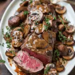 Beef Tenderloin with Mushroom Sauce