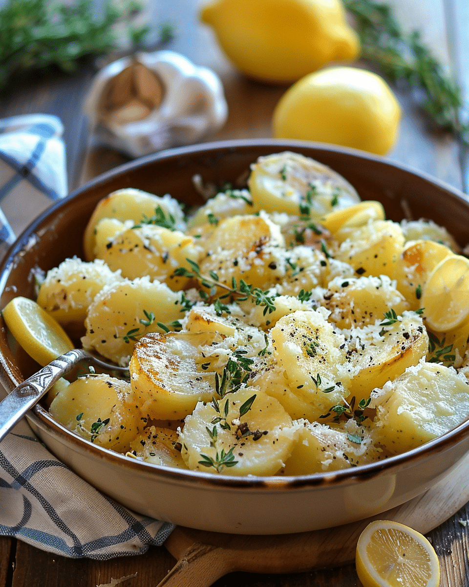 Greek Lemon Potatoes