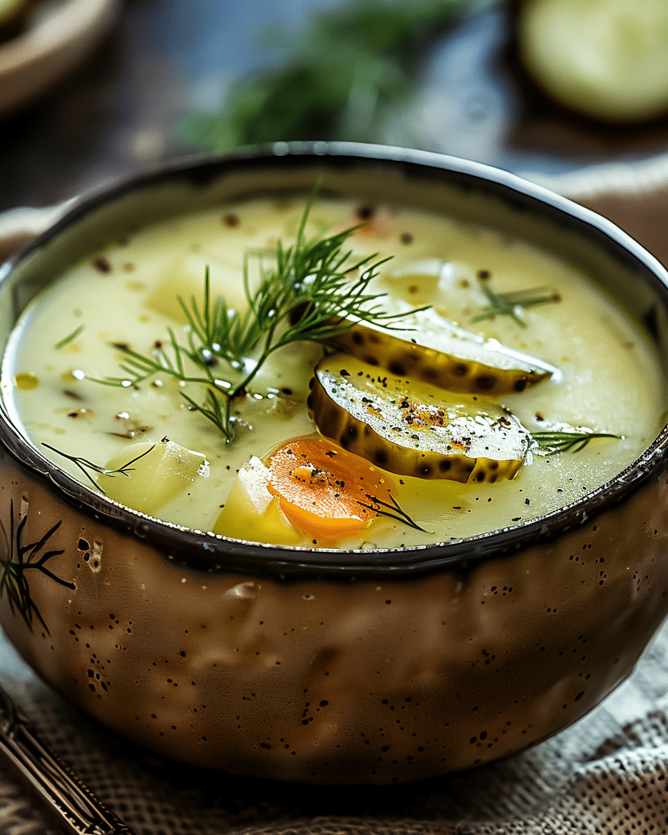 Creamy Dill Pickle Soup