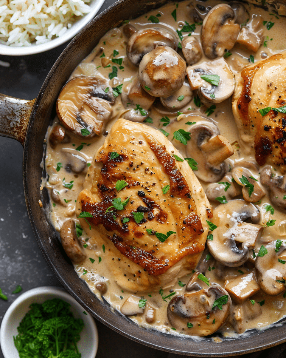 20-Minute Creamy Mushroom Chicken