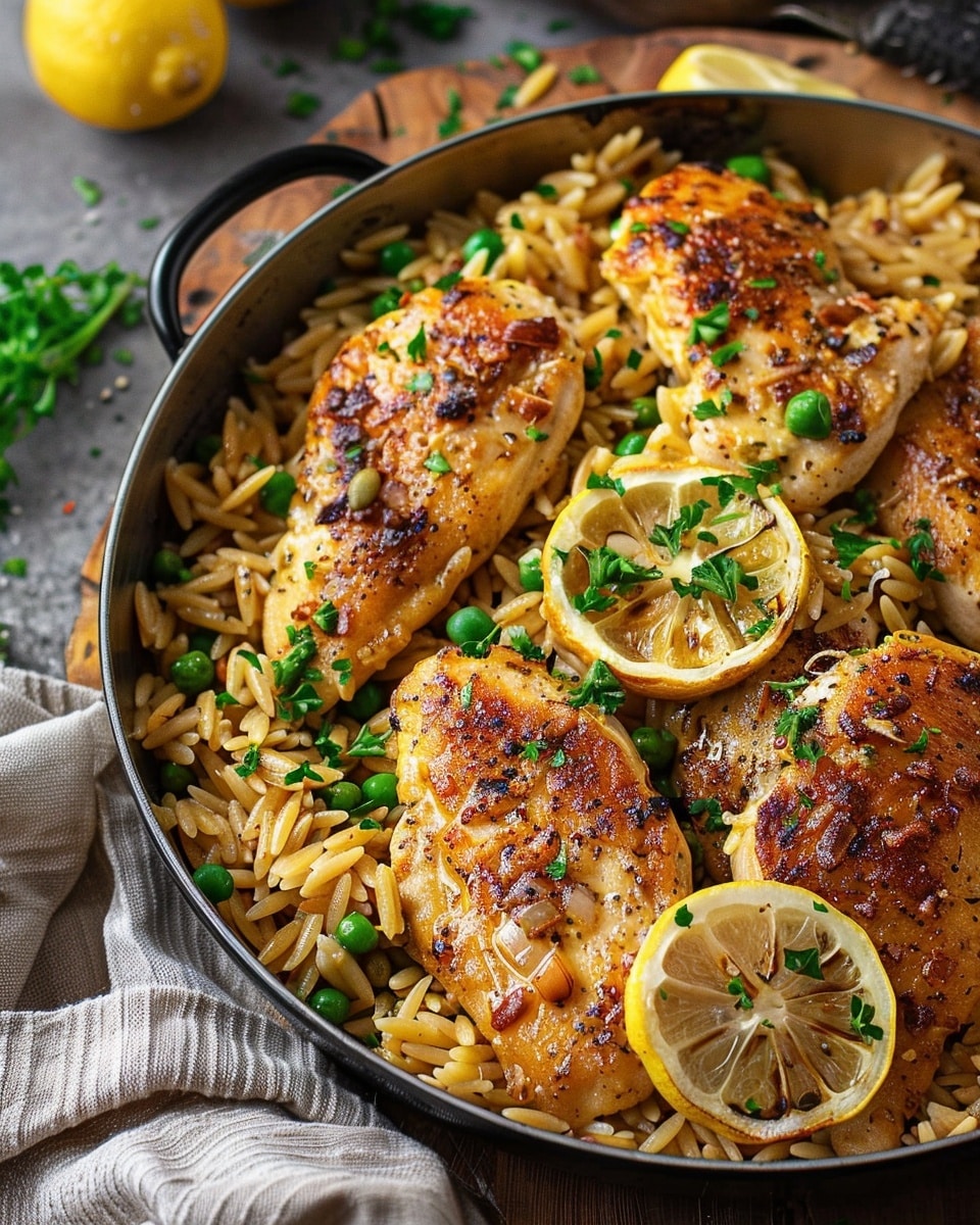 Chicken Piccata Orzo